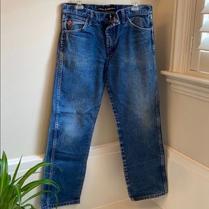 Mens Wrangler Flame Resistant Work Jeans. 34x30